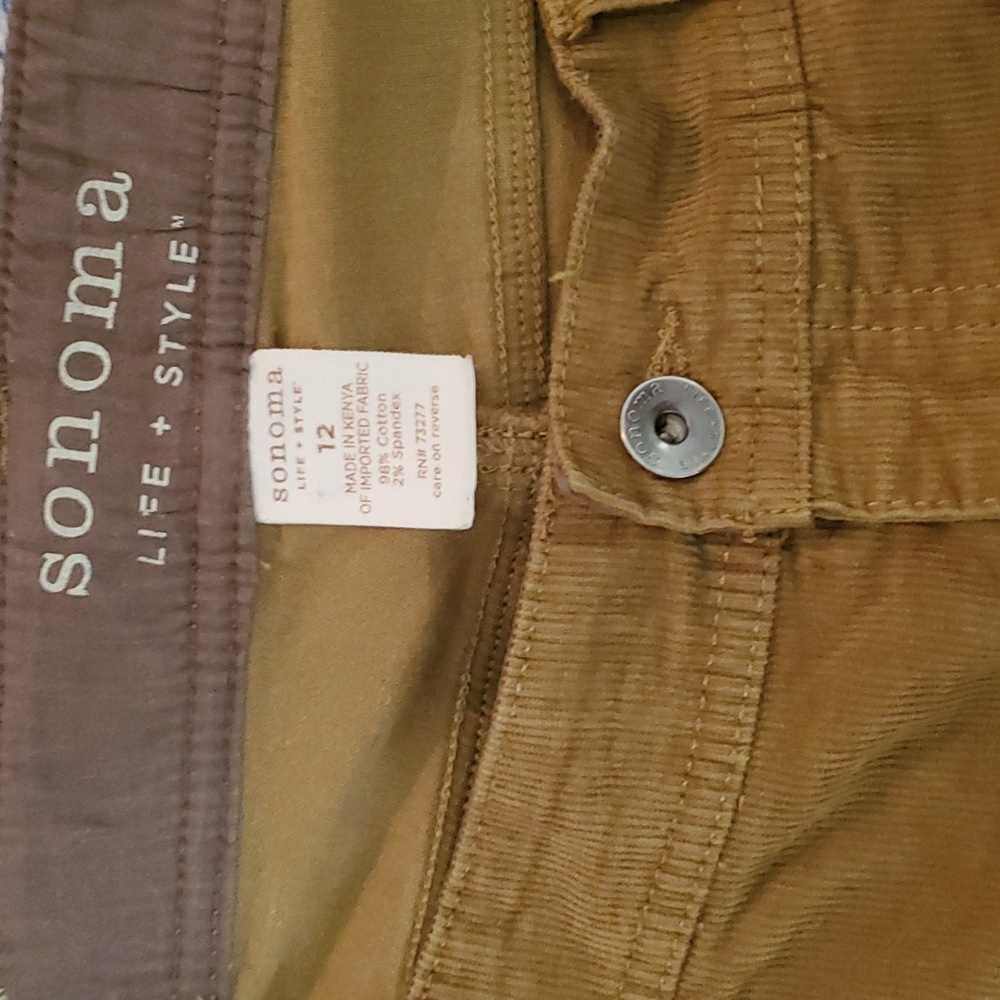 Sonoma corduroy pants
